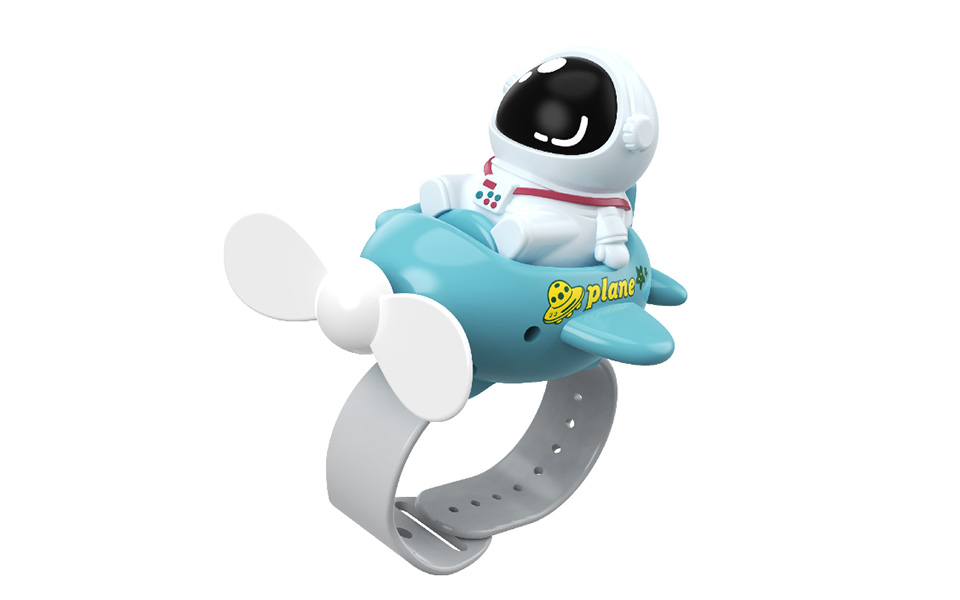 3Dマスコット付きリストファン　宇宙飛行士