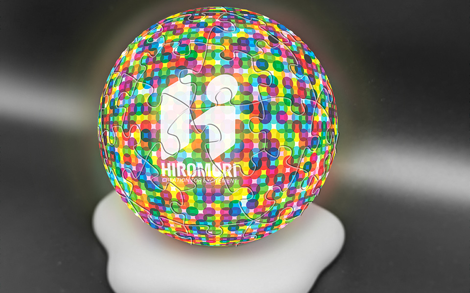 球体パズルランプ｜オリジナルグッズ企画｜株式会社ヒロモリ